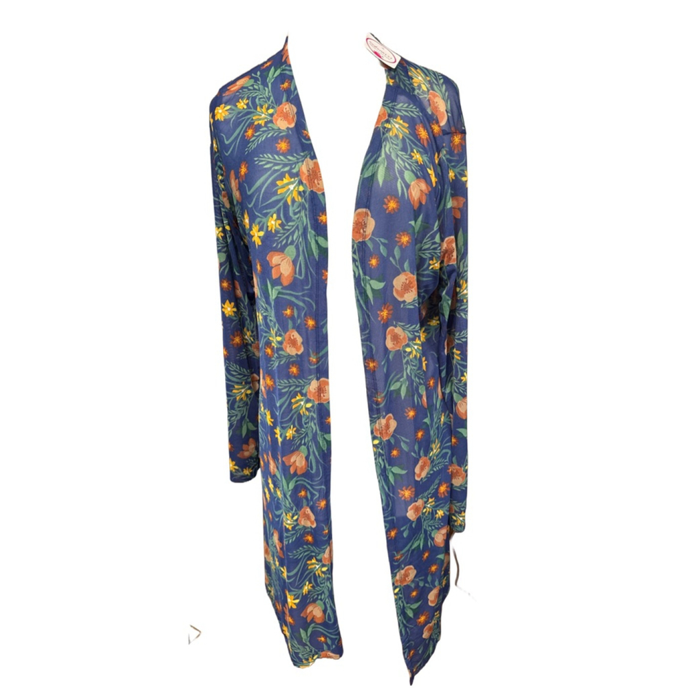 STELLA ROSE Floral Print Cardigan Size M NEW